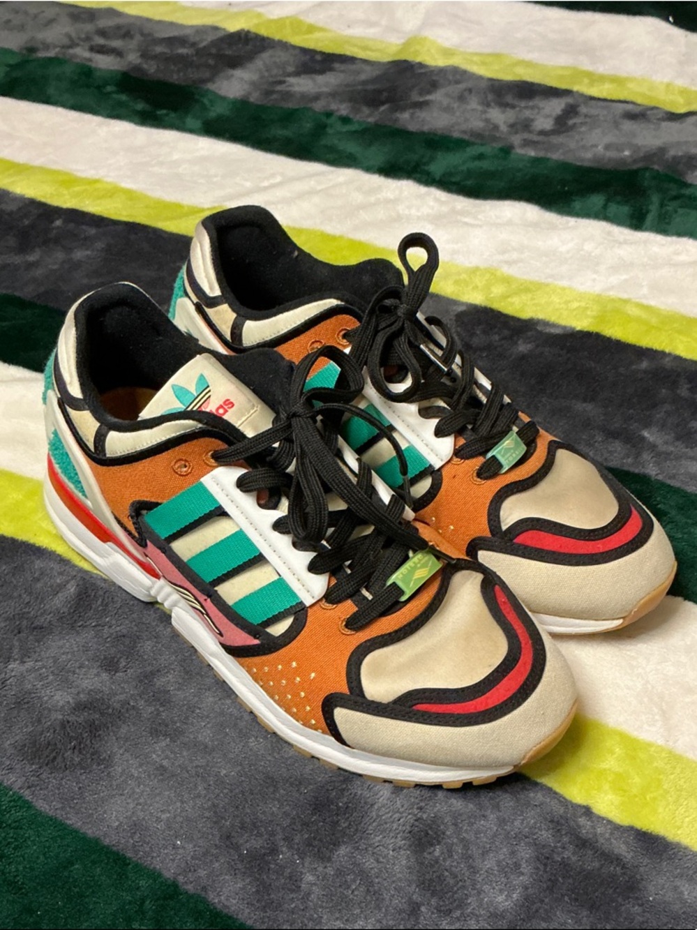 Men’s Adidas ZX10000 Krusty Burger H05783 Size 10